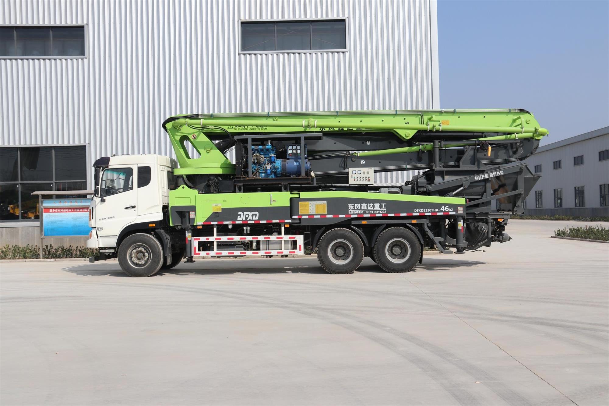 Xinda 46 Meters Mixing Integrated Pump Truck Concrete Provided Motor Pump Second Hand Surplus Pump Truck Green 100 2021 Diesel