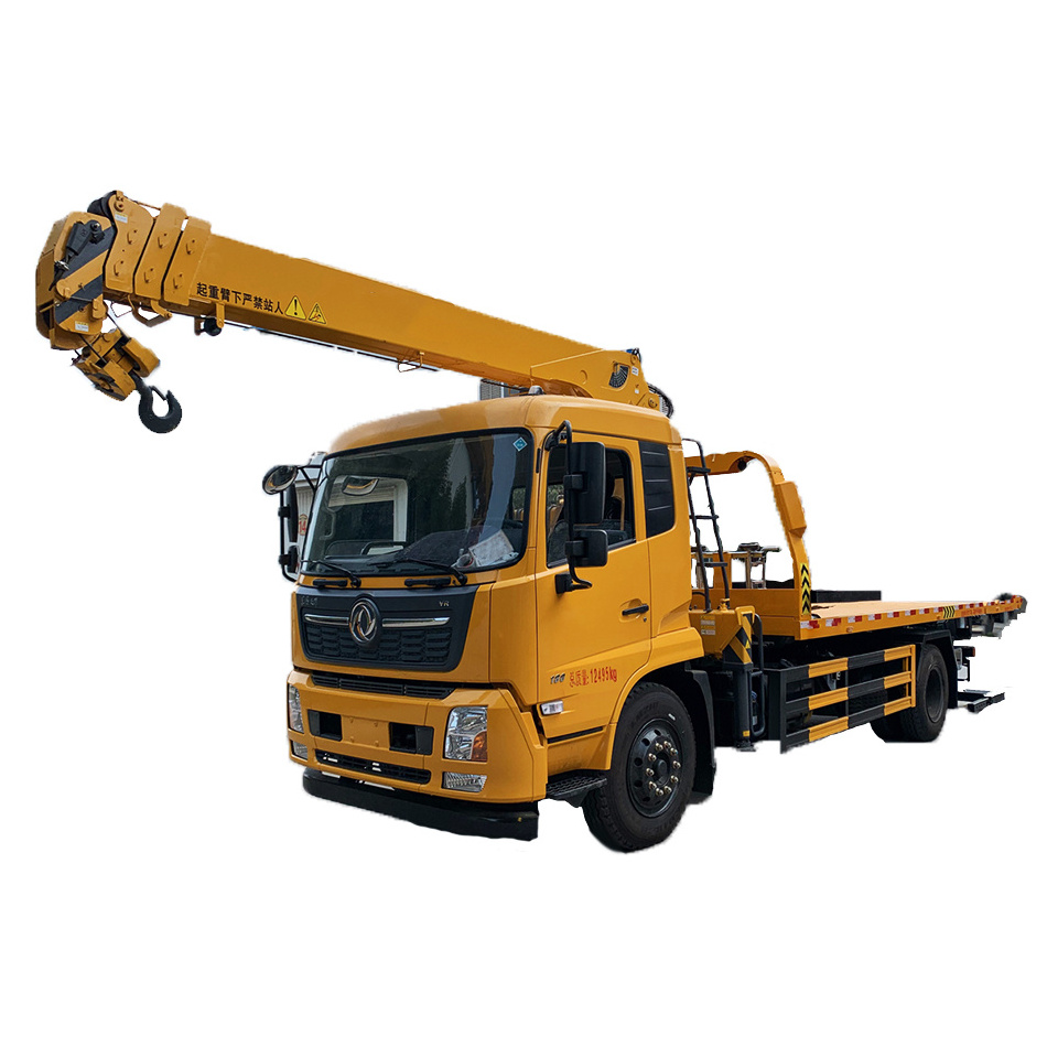 Dongfeng Tianjin VR Heavy Duty Road Wrecker Towing Truck Recovery Truck 8 Tonnes 12 Box Shacman Manual New Dump Truck Euro 3