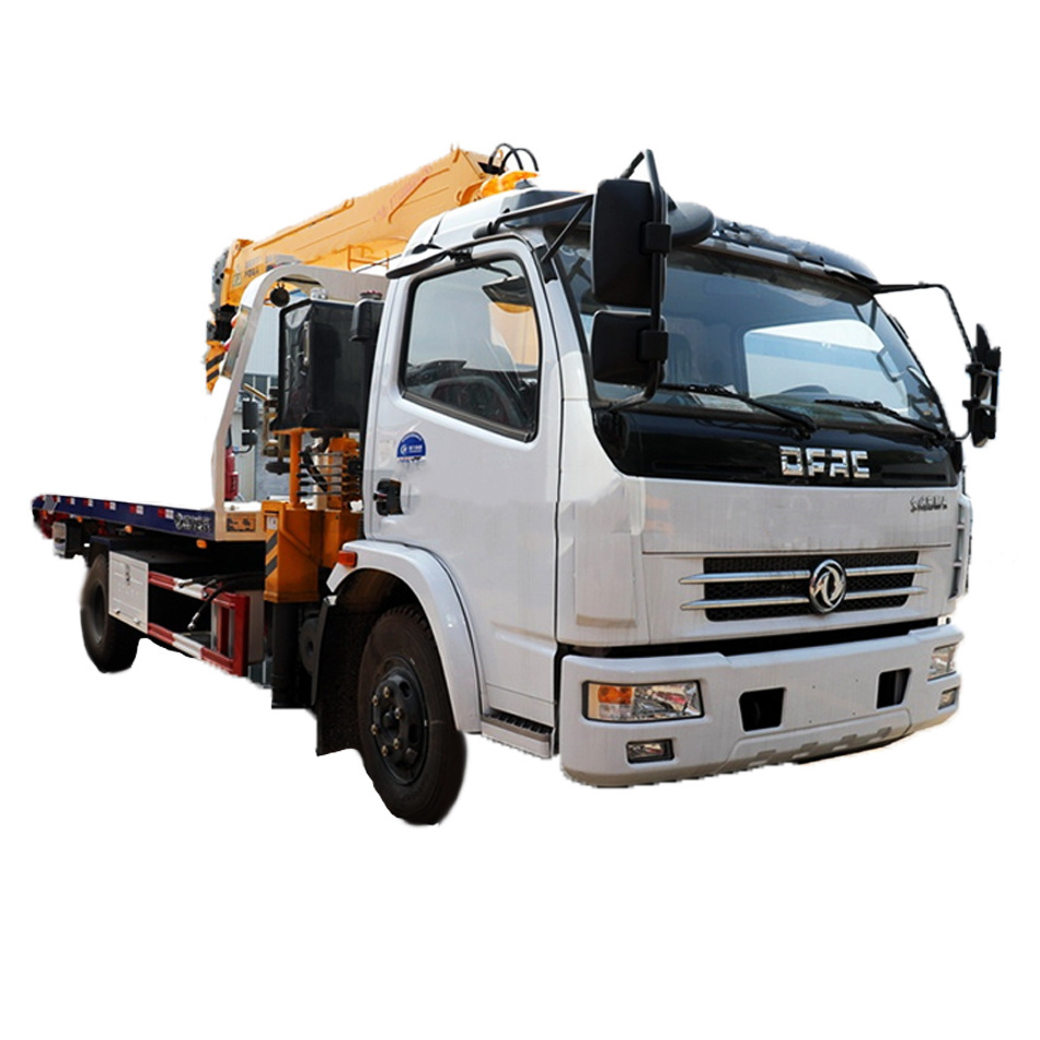 Dongfeng Slide Flat Bed Recovery Towing Truck Equipment tow wrecker truck