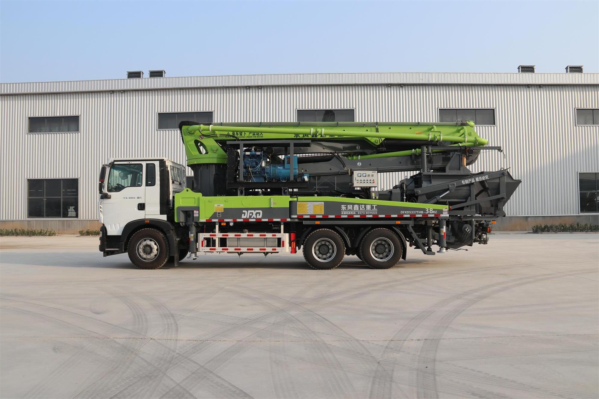 Concrete Boom Pump Hot Sale 38m Schwing Germany Concrete Pumps Provided Mobile Concrete Pump Japan Pump Truck Sinotruk Howo 33M