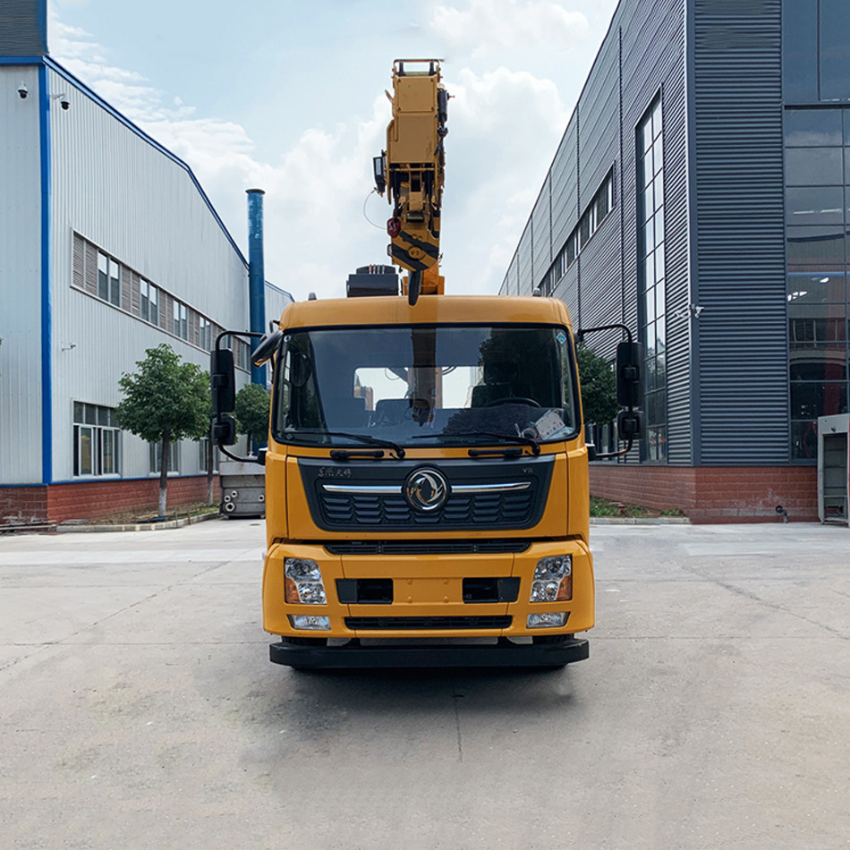 Dongfeng tianjin VR heavy duty road wrecker towing truck recovery truck with rotation boom