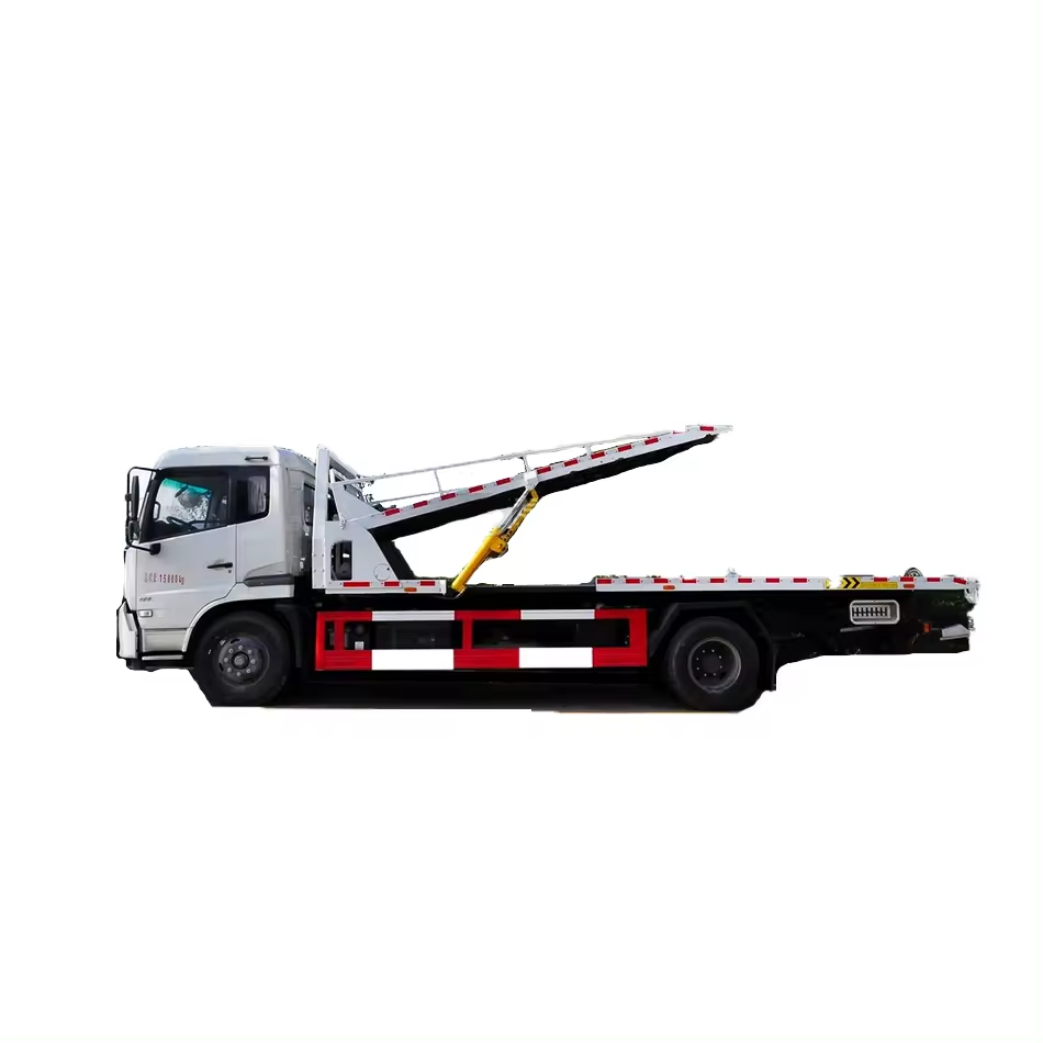 Dongfeng 8 To 10 Ton 4*2 Used Recovery Truck Flatbed Wrecker Tow Trucks For Sale