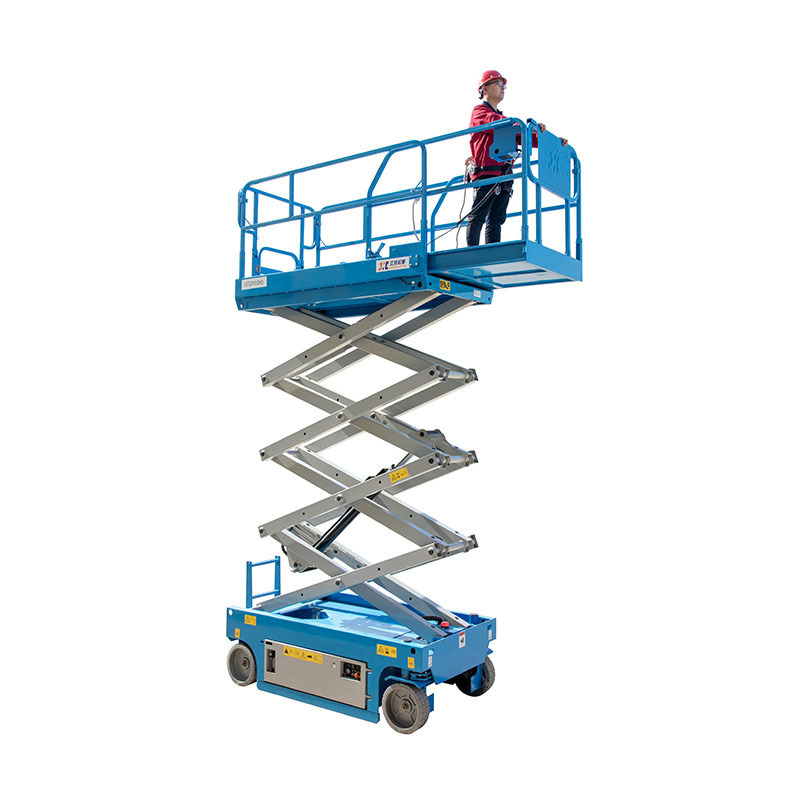 500kg 300kg 1ton 2 tons vertical scissor lift electric hydraulic lift platform aerial man lift in warehouse