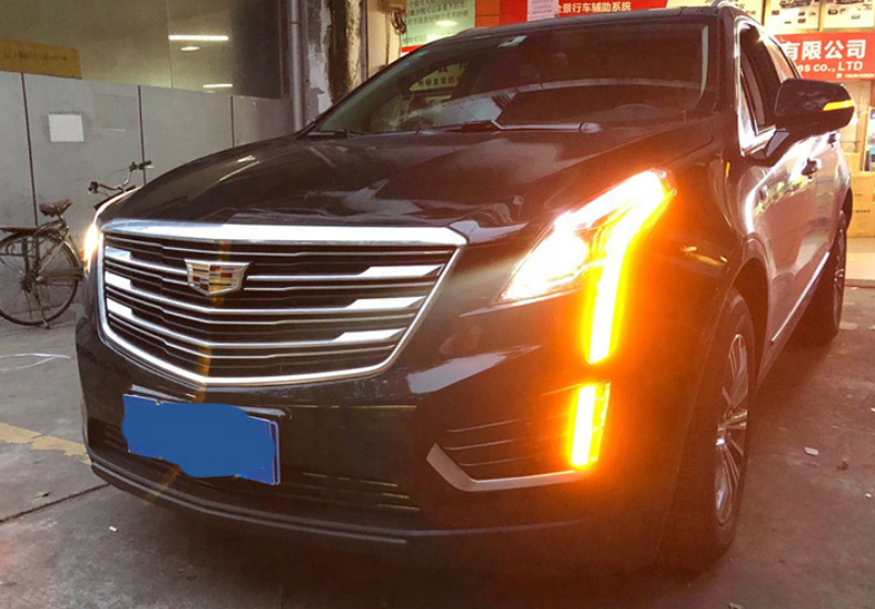 Modify Plug and Play Head Lamp For Cadillac XT5 4 Functions DRL + Low + High Beam + Signal Front Bumper LED Auto Body Kits Parts