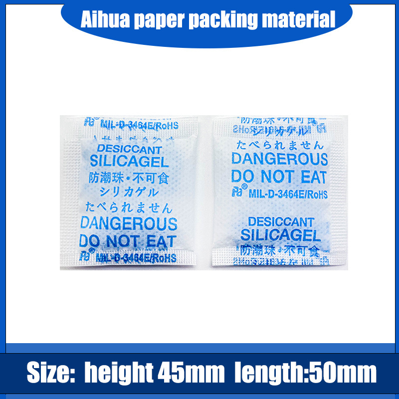 2024 Silica gel desiccant Aihua paper PA 1g 2g 5g  bead 2-4mm desiccant bag packets sachet dry factory manufacturer