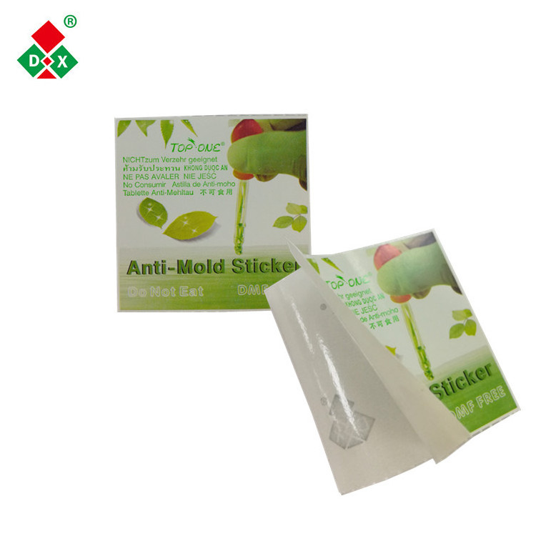 Hot Sale 5*5 CM Anti-bacterial Mold Elimination For Shoes, Clothes Box Packaging Mildew Proof Anti Mildew Sticker