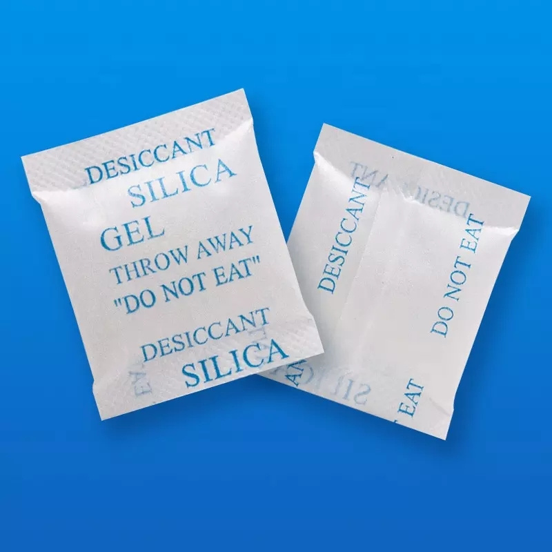 Customizable Desiccant silica gel bags Packets for Food Grade 0.5g 1g,2g,3g ,5g,10g,30g 50g,100g,200g  White blue Silica Gel