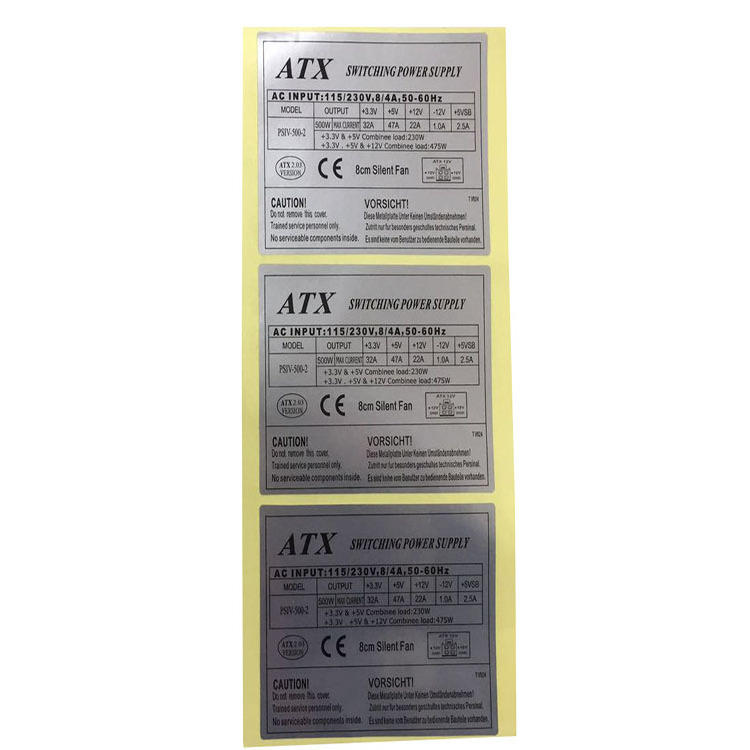 Power switch supply label sticker for electronical transformer roll label