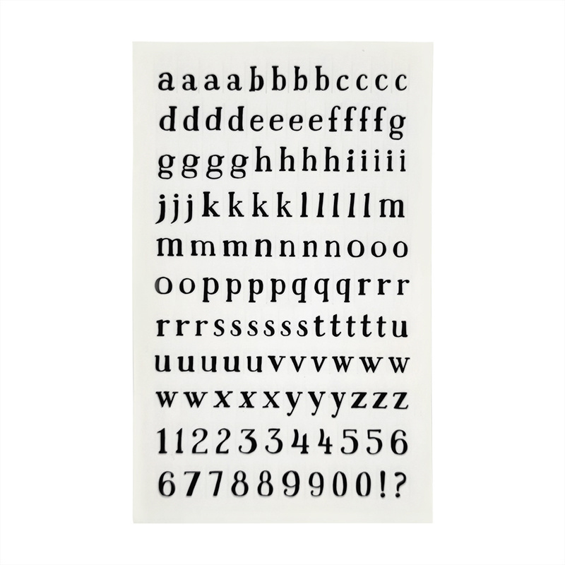 Whole new design english abc alphabet DIY adhesive vinyl letter stickers