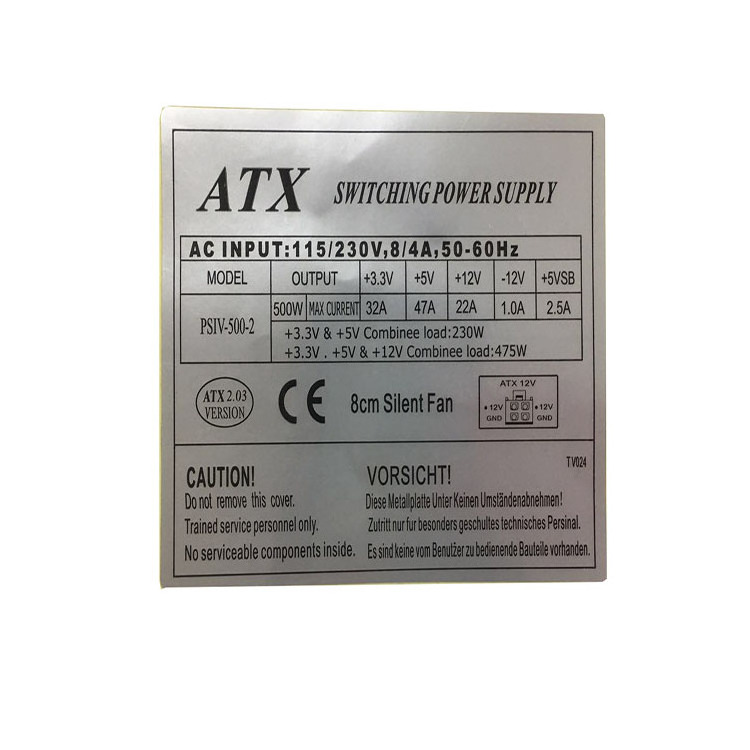 Power switch supply label sticker for electronical transformer roll label