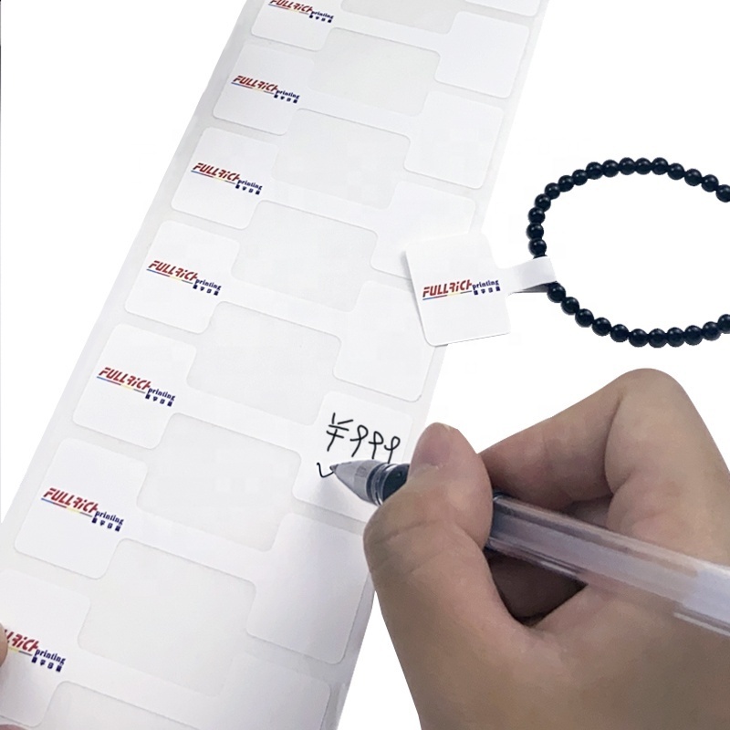 Wholesale Price Customized Luxury Glasses Or Jewelry Management Label Tag Sticker With Logo Barcode Label