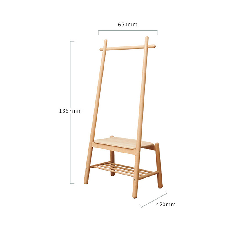 Wholesale Coat Clothes Hanging Rack Stand Bamboo Entryway Loft Coat Racks Sale