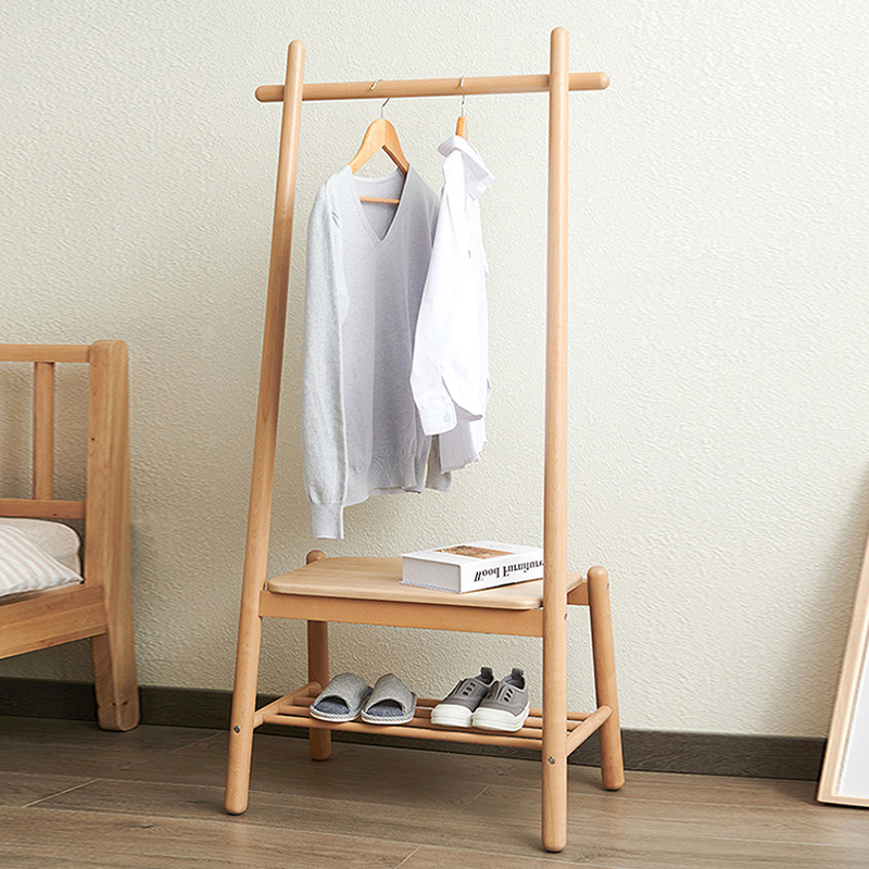 Wholesale Coat Clothes Hanging Rack Stand Bamboo Entryway Loft Coat Racks Sale