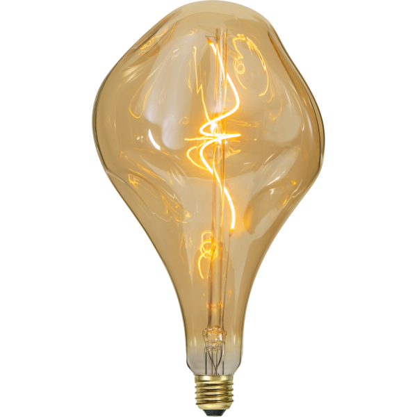 Giant Edison retro irregular Amber A165 filament LED bulb