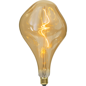 Giant Edison retro irregular Amber A165 filament LED bulb