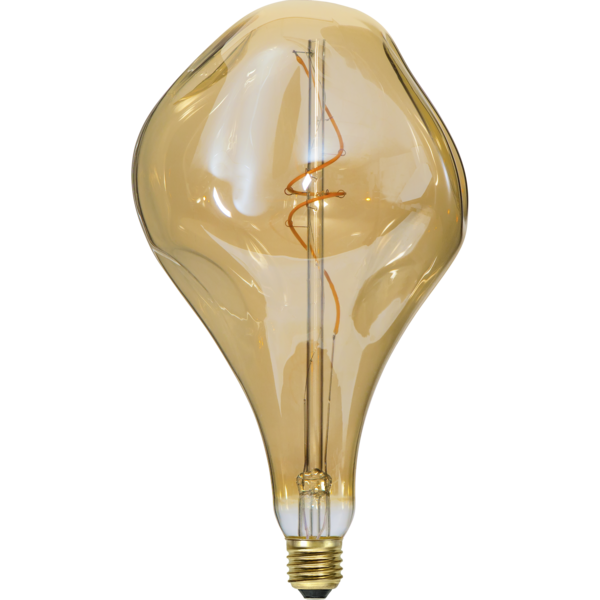 Giant Edison retro irregular Amber A165 filament LED bulb