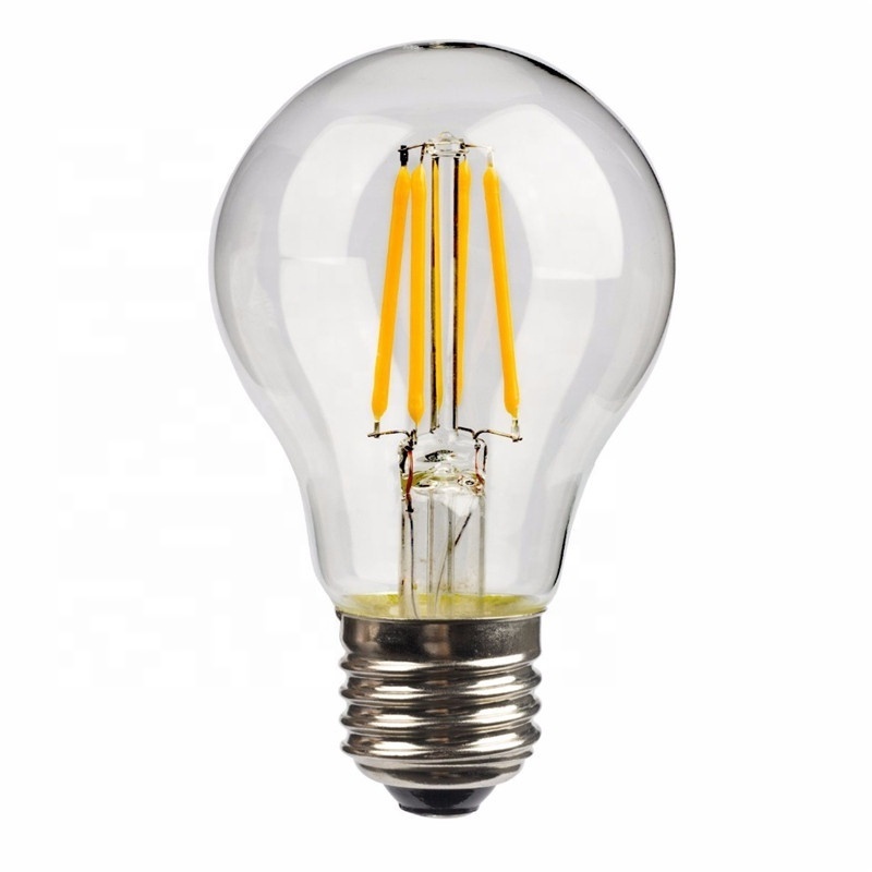 Hot sale Dimmable Edison Bulb120V 230V E26 E27 B22 LED Lamp A19 A60 LED Filament Bulb