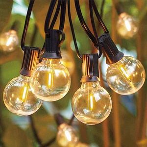 Customizable Amber Small Globe Bulb G40 2w 4w 2700k No Strobe Led Light Vintage Style Warm White Led Filament Bulb