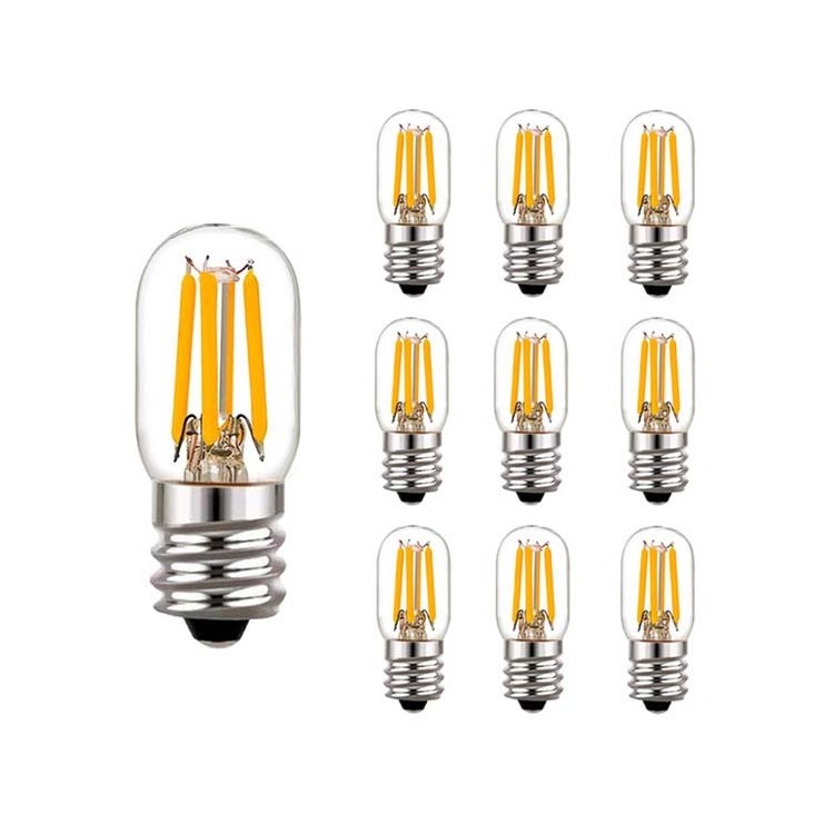 Customizable T25 tube LED Light Bulb 2W 4W 2700K E12 E14 E17 120V 220V LED filament bulb