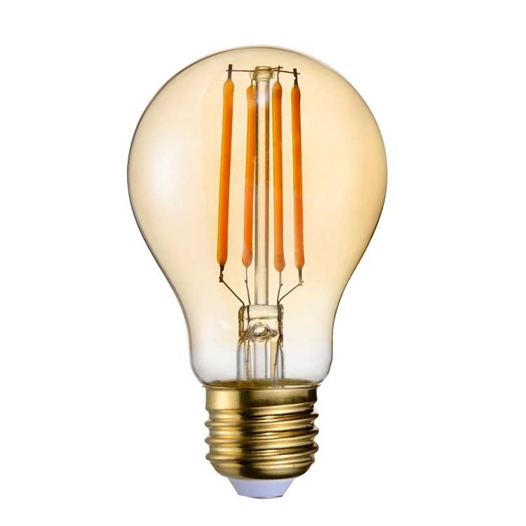 China Factory E26 E27 B22 Dimmable A60 LED Filament Bulb Light Bulbs Replace Light Bulb for Indoor Lighting and Decoration