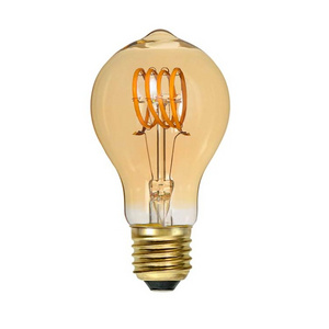 OEM Dimmable A60 LED Spirial  Filament Bulb E26 E27 B22 Base Round LED Light Replace Light Bulb for Home and Decoration Bulb