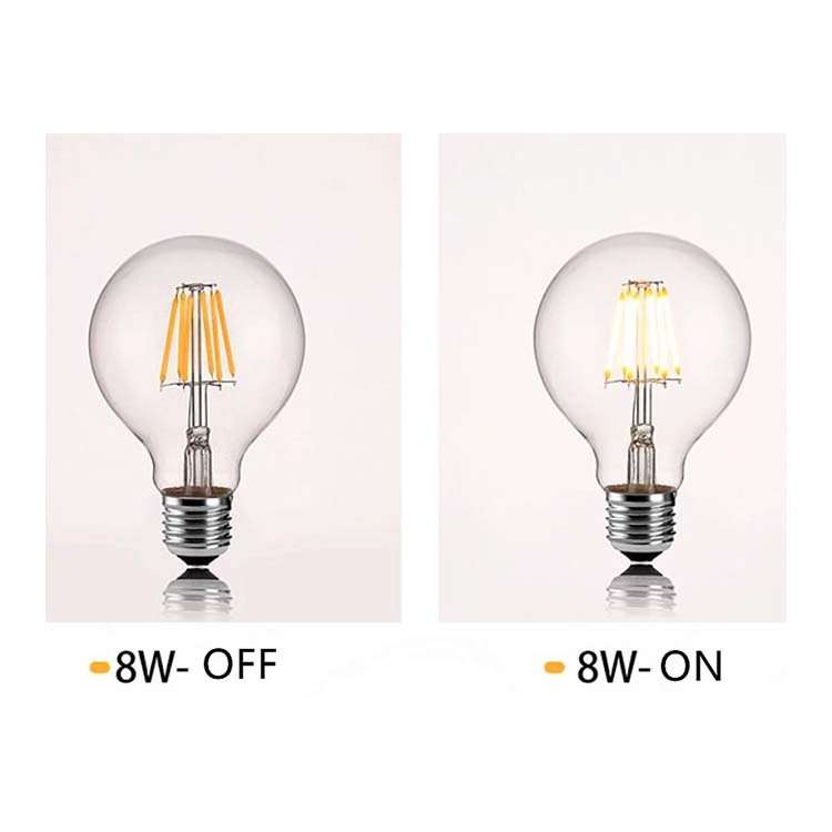 G80 Home Decorative Light E26 E27 B22 120v 220v  5w 8w Dimmable Led Filament Edison Bulb