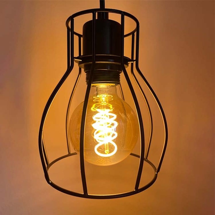 Factory Directly Amber 120V  E26 E27 G80 Led Spiral Filament Retro Edison Light  Bulb