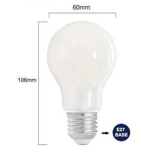 White A19 A60 Dimmable E26 E27 2700K  3000K 120V LED Edison Bulb Light for Home Cafe Bar Decoration