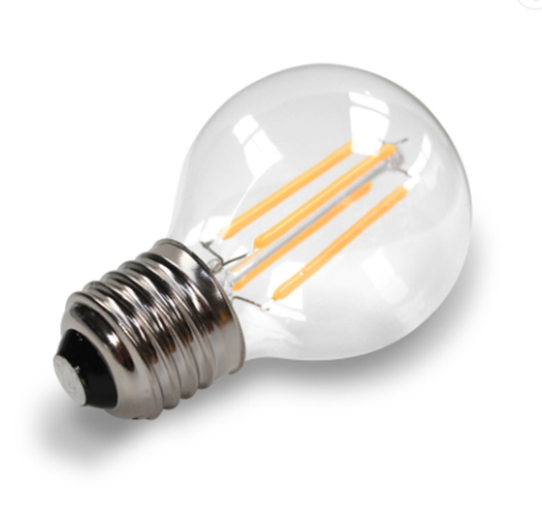 Factory Wholesale Warm White Clear Glass G45 LED Filament Bulb