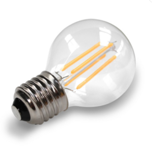 Factory Wholesale 3000K Clear Glass LED Filament Bulb G45