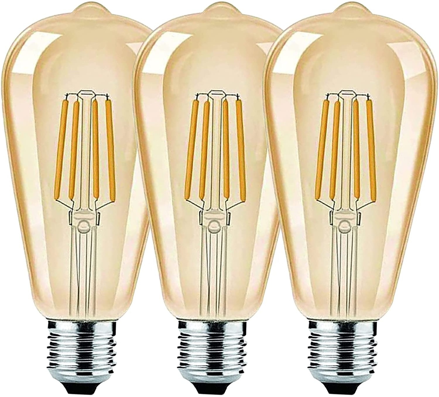 Daylight White 4000K 5000K E12 LED Bulbs ST64 Candelabra Base Candle Led Filament Bulb