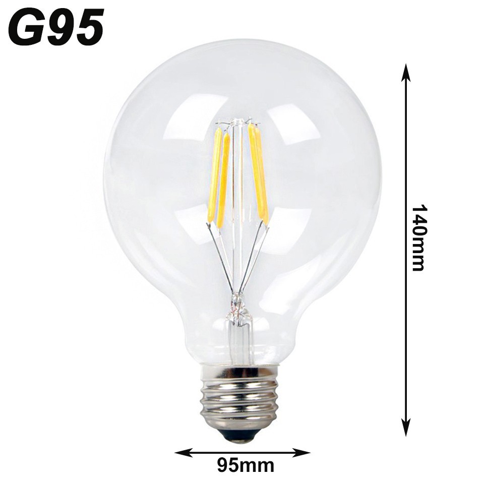 Wholesale G95 Filament Bulb Dimmable Led Glass Bulb