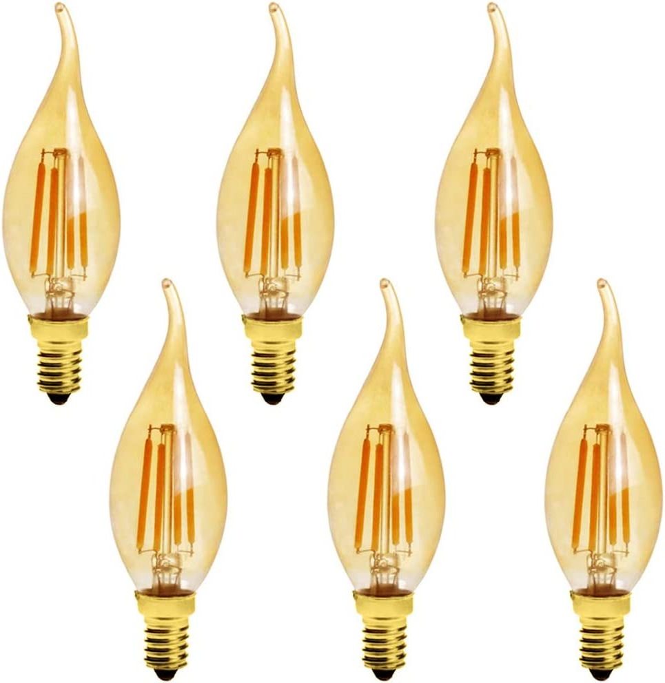 Wholesale Custom Logo LED Filament Candle Bulb C35 Clear Glass Bulb