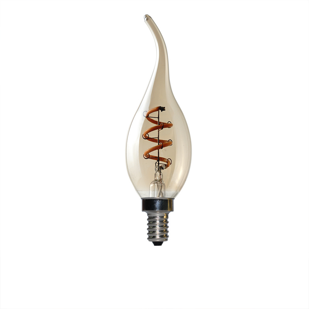 Wholesale Custom Logo LED Filament Candle Bulb C35 Clear Glass Bulb