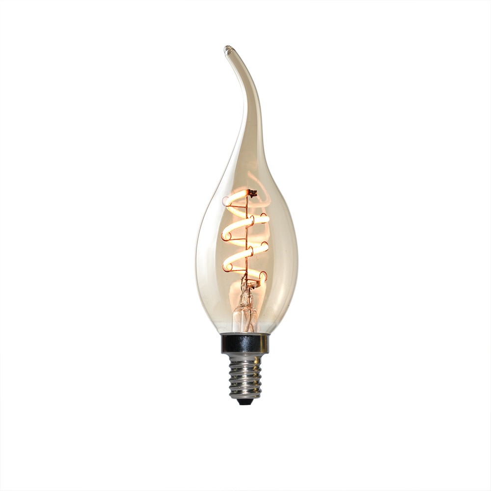 Wholesale Custom Logo LED Filament Candle Bulb C35 Clear Glass Bulb