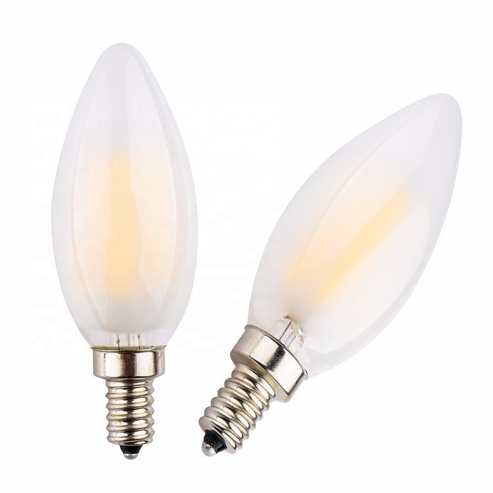 CHINA Factory C35 Warm White E12 E14 4W 5W clear candle Vintage Edison Bulb Light 2700K 6500K LED Filament Bulb