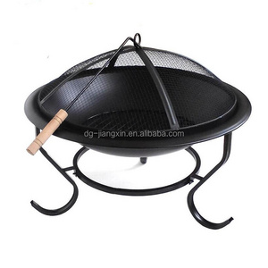 Outdoor Fire Bowl Fire Pit W/cover and Poker 2 in 1 Fire Pit BBQ Grill Fireplace Smoker Brazier Patio Heater Camping Portable