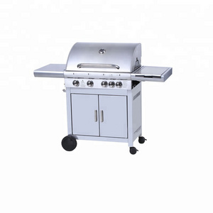 4+1 stainless steel double layer hood gas grill