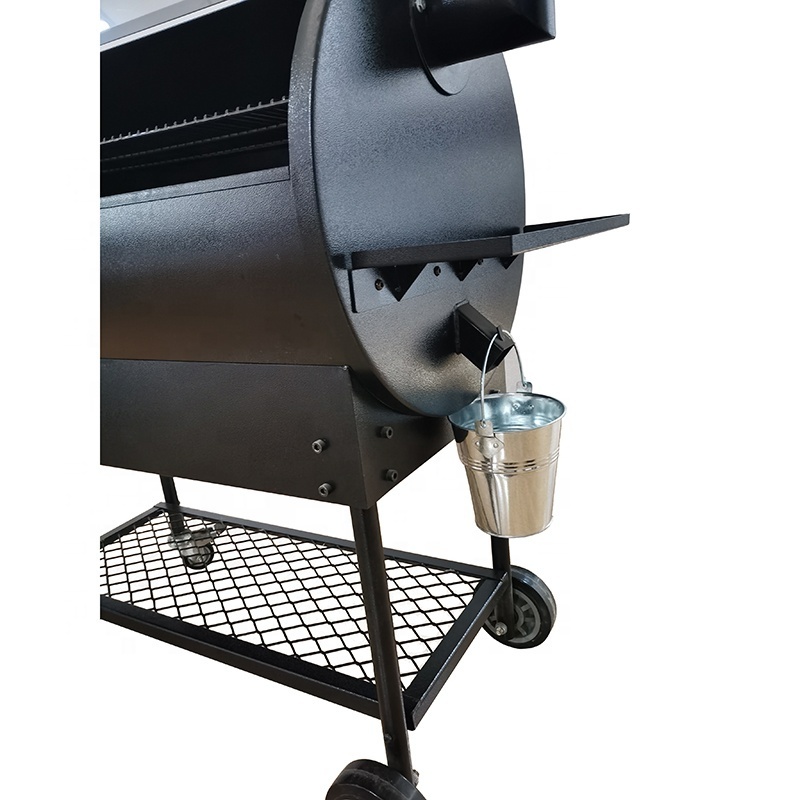 Wood Pellet Smoker BBQ Grill  for Outdoor BBQ Grill with 20LBS hopper capacity-Large Size