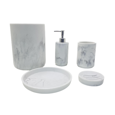 Newest funny bathroom sets Bathroom soap Holder marble  Resin Lotion Hotel Soap Dish