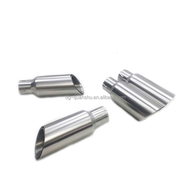 Hot Sell Car Accessories Carbon Fiber Exhaust Tips Red Blue LED Light Car Exhaust Muffler Pipe Tip