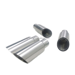 Hot Sell Car Accessories Carbon Fiber Exhaust Tips Red Blue LED Light Car Exhaust Muffler Pipe Tip