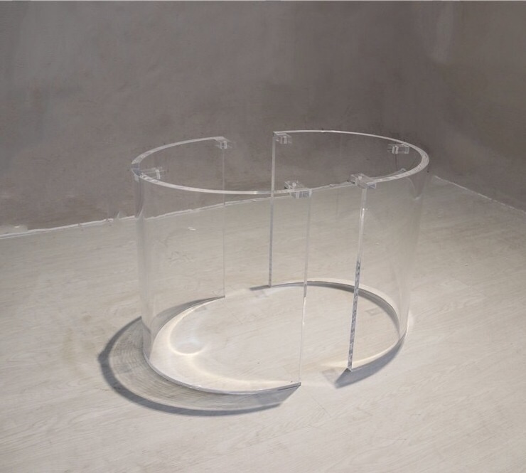 Acrylic Legs Transparent Furniture Base Part  Foot Accessories Modern Table Wholesale table leg