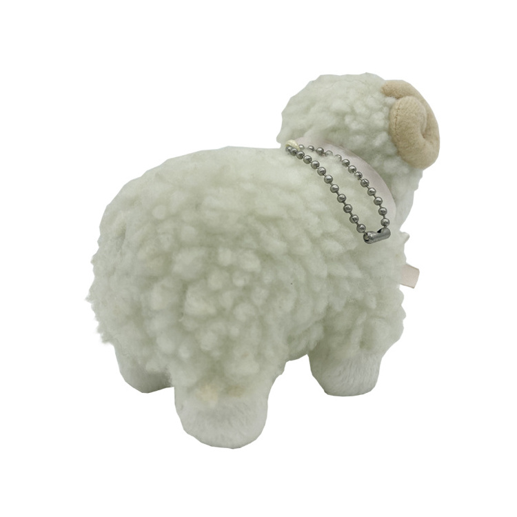 Customized Soft Standing Lamb Toy Plush Stuffed Animal Sheep Goat Toy With Key Ring