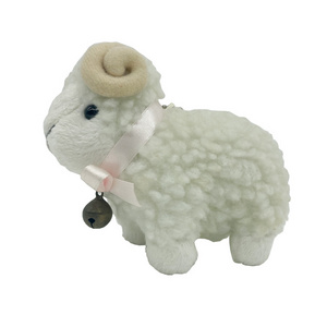 Customized Soft Standing Lamb Toy Plush Stuffed Animal Sheep Goat Toy With Key Ring