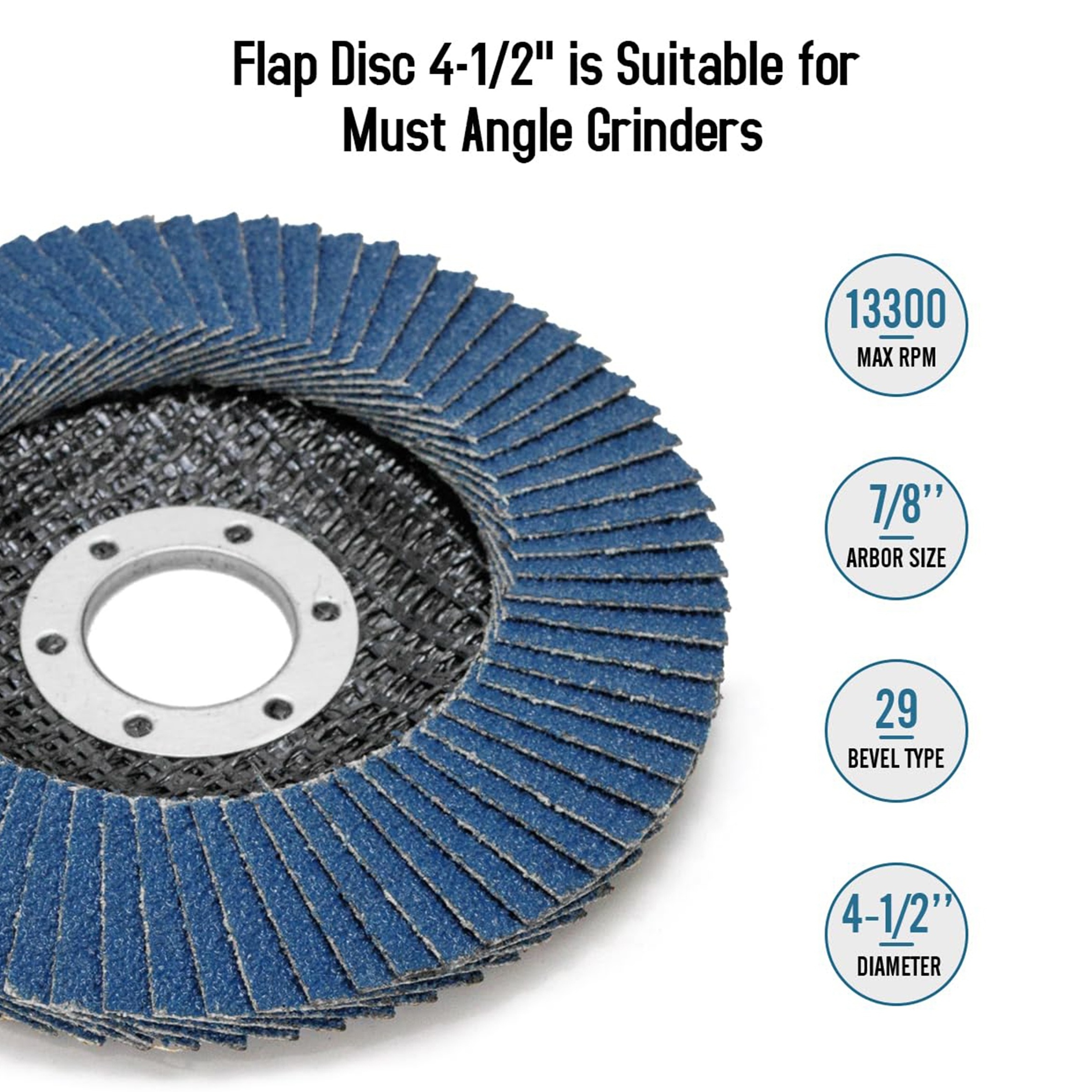 High Quality Zirconia Aluminum Flap Disc Abrasive Polishing Flap Wheel Grinding Flap Disc for Stainless Steel