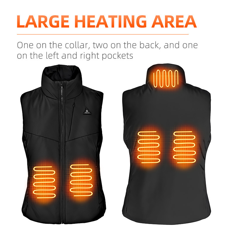 Outdoor Work Wear Fisherman Man With Battery Pack USB Battery Electric Heated Vest  Men For