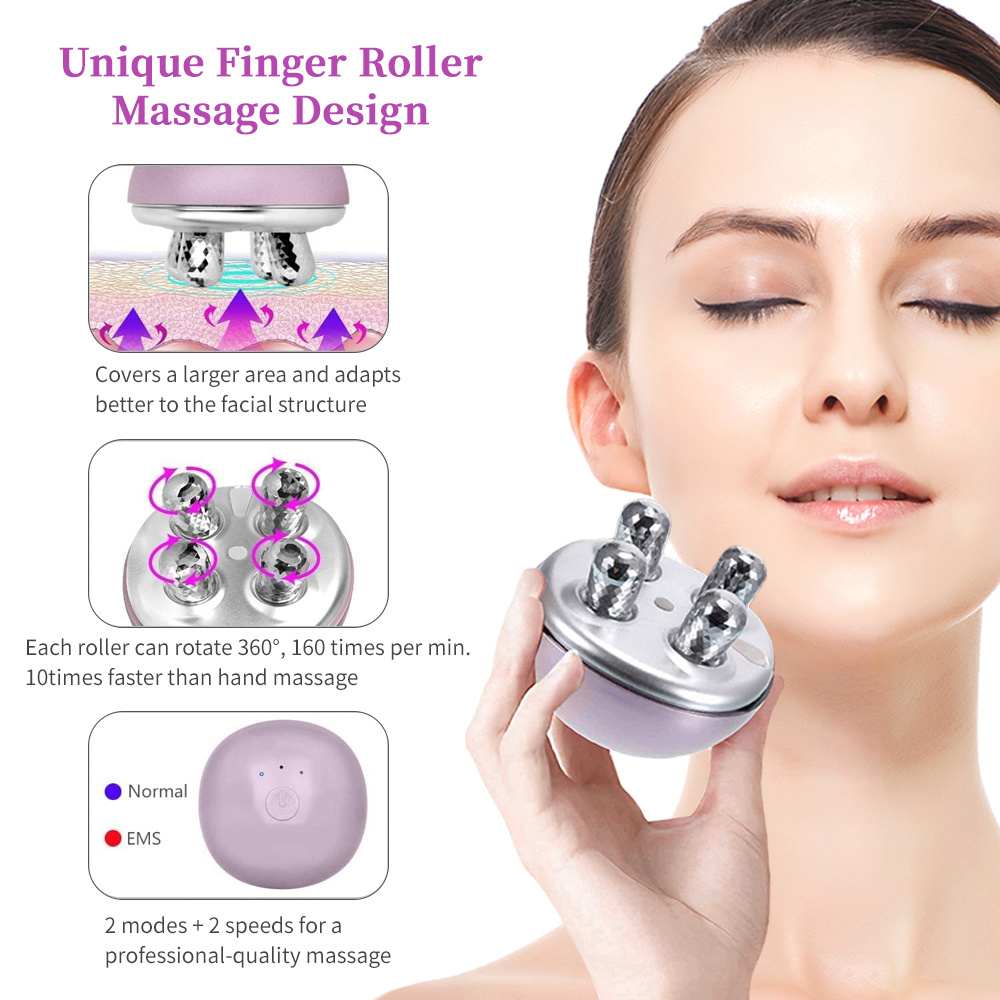 Electric V Line Face Sculpting Tightening Vibrating EMS Microcurrent Facial Toning Device Full Face Lifting Massagers