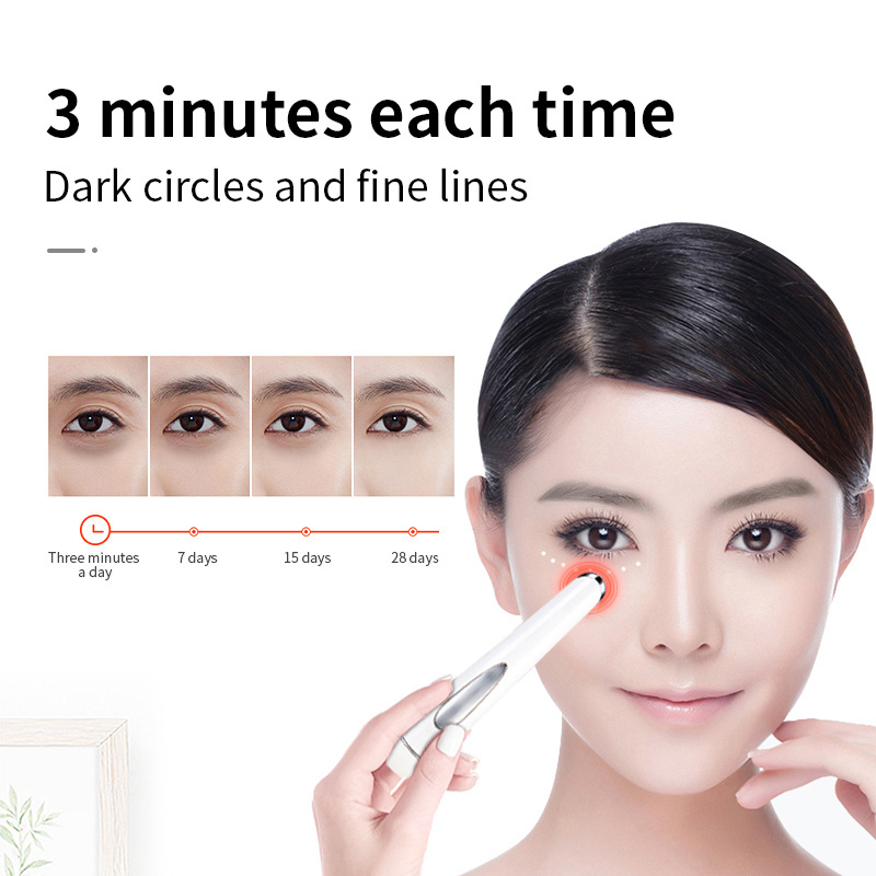 Multifunctional Home Use Eye Massager Electric Eye Care Anti-aging Waterproof Anti-puffing Red Light Therapy Eye Massage Pen