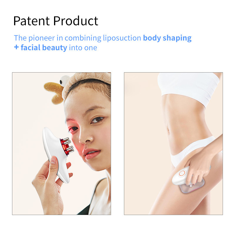 Portable Red Light Fat Loss Burning Vacuum Therapy Drum Body Massage Fat Reducing Machine Belly Fat Massager